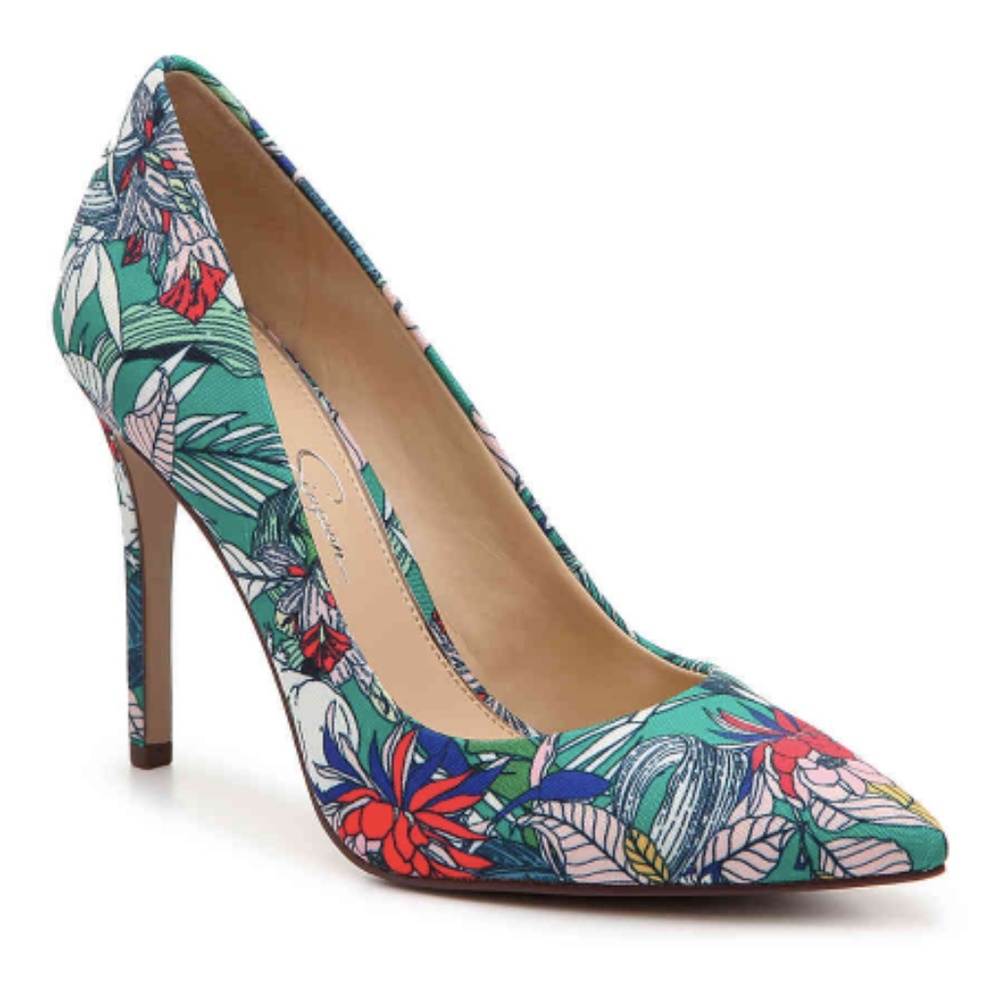 JESSICA SIMPSON PURLA PUMP Green Floral